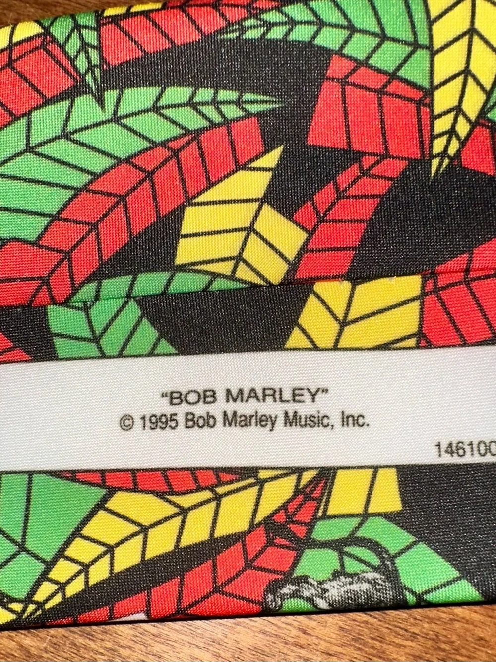 Ralph Marlin Bob Marley and The Wailers Collage Tie with Green Red Yellow Black